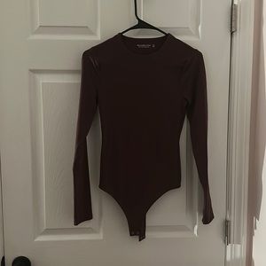 Abercrombie & Fitch | Brown long sleeved Bodysuit